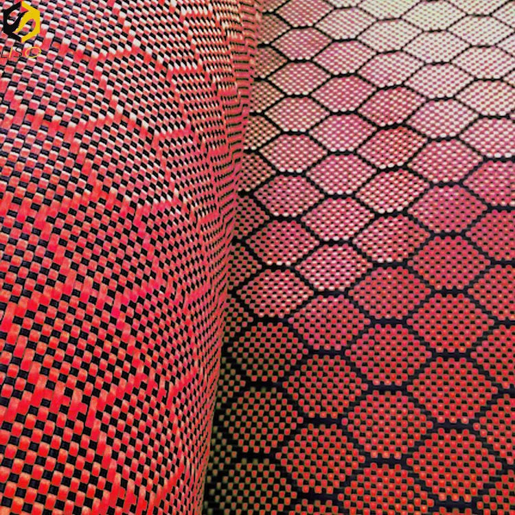 3k 240g Honeycomb Hexagon Carbon Fiber and Aramid fabric - Image 4