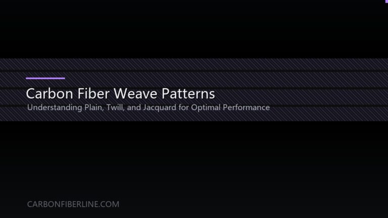 Understanding Carbon Fiber Weave Patterns: Plain, Twill, and Jacquard